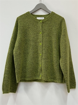 Selected Femme SlfLulu New LS Knit Cardigan Dark Citron